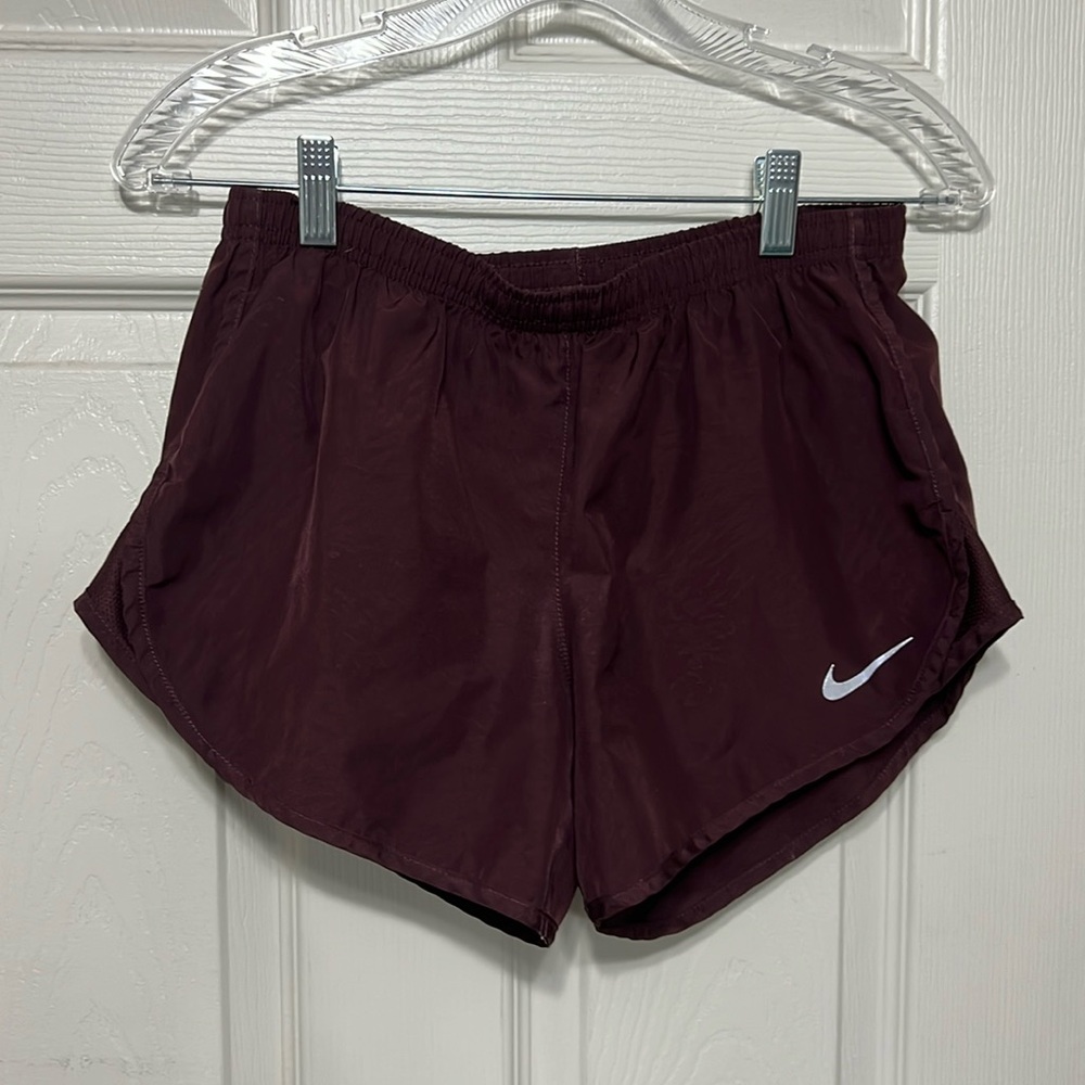 Burgundy Nike Dri Fit shorts